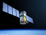 Beeld van een satelliet van het systeem Galileo, Test Bed - Versie 2/B, ESA.