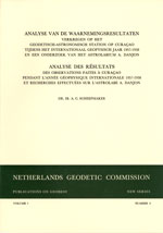 PoG 4, A.C. Scheepmaker, Analyse van de waarnemingsresultaten verkregen op het geodetisch- en astronomisch station op Curaçao tijdens het Internationaal Geofysisch Jaar 1957-1958 en een onderzoek van het astrolabium A. Danjon