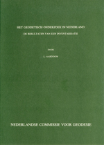 GS 29, L. Aardoom, Het geodetisch onderzoek in Nederland. De resultaten van een inventarisatie
